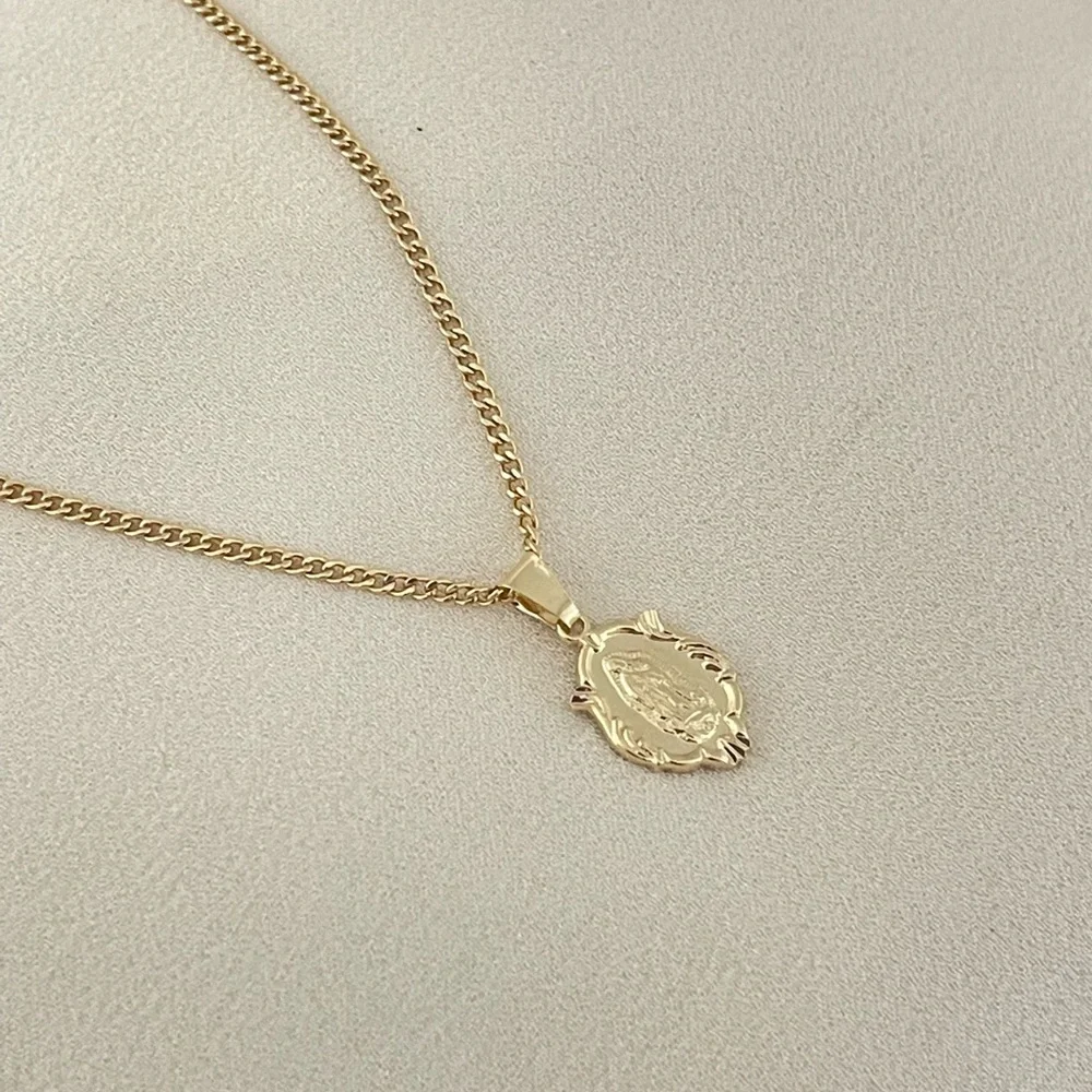 Jewelry | 18k Gold Filled Dainty Our Lady Of Guadalupe Cadena De La ...